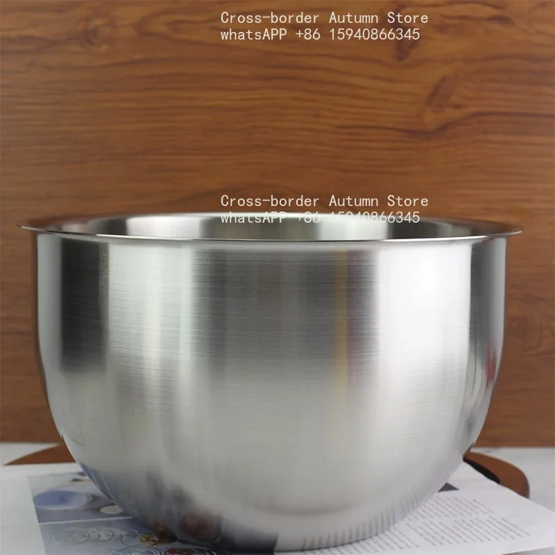Heavy European-style deepened cooking basin 1810 stainless steel light luxury mixing basin to send splash-proof baking kneading