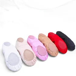 Boutique Cloth Toe Ballet Shoes Girl Classical Modern Dance Shoes Adult Boy Gymnastics Sports Shoes Canvas Soft Sole Slippers