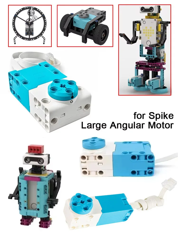 1-3 Stuks Elektronica 54696 Medium Hoekige 54675 Grote Servomotor Fit 45678 45345 SPIKE Prime Essentiële Core set Onderwijs Speelgoed - afbeelding 2