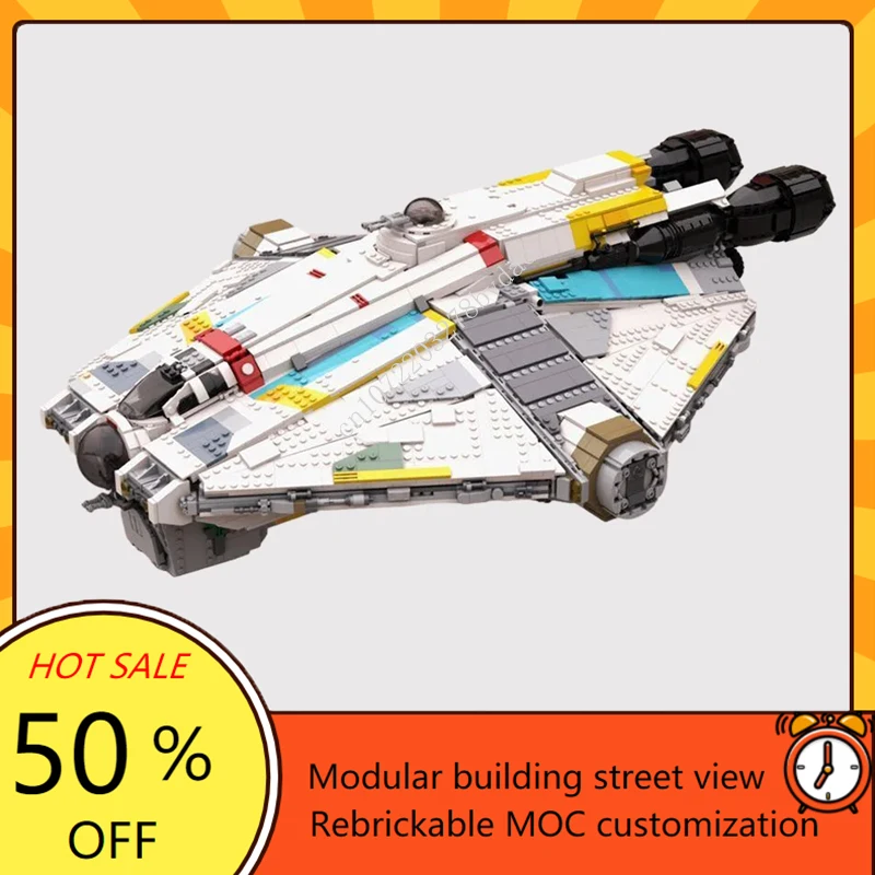 4712PCS MOC Space Ghost VCX-100 Ultimate Playset DIY Fighter Aircraft Model Christmas Puzzle Kid Toy for Birthday & Xmas Gift