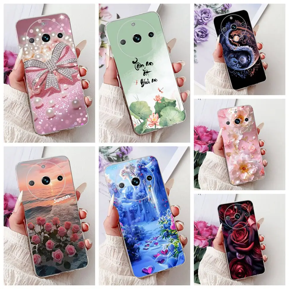 

Чехол для Realme 11 Pro Plus RMX3740 RMX3741 для Realme 11 Pro +, простой модный чехол с буквенным принтом A-Z, силиконовый бампер