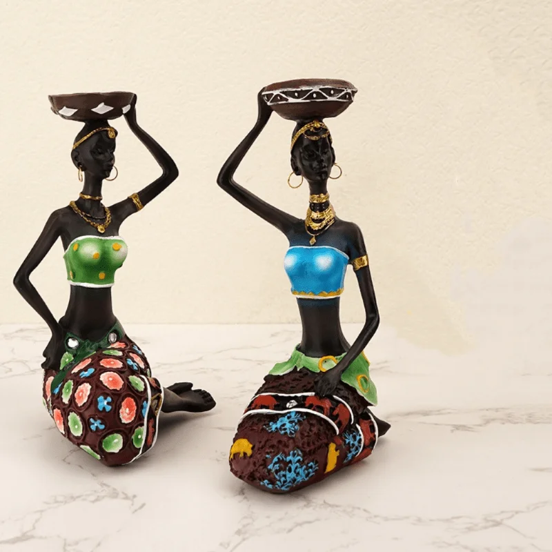 

Resin Black Candlestick Candle Holder Bedroom Living Room Home Decoration Ornament Craft Family Festival Gift Home Supplies