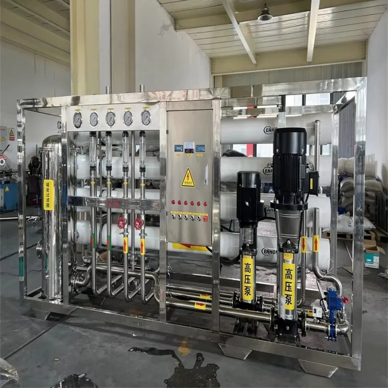 

220V 1000L/H Sea Water Desalination Machine Seawater Desalination System Water Maker 1-Year Warranty Pump PLC for Filtration