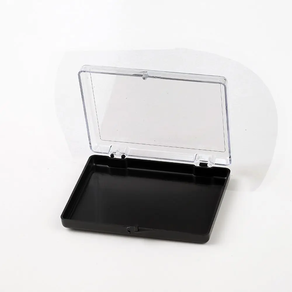 Box Manicure Sheet Storage Box Nail Storage Box False Nail Organizer Nail Tips Display Container Transparent Square Flip Box