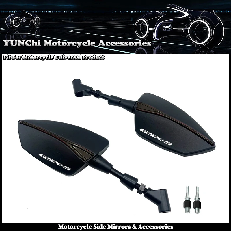 Motorcycle Universal Adjustabale Rearview Side Rear View Mirrors Fit For SUZUKI GSX-S125 GSX-S150 GSX-S7500 GSX-S1000F / GT / GX