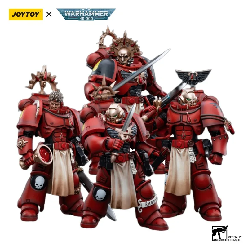 Joytoy Warhammer 40K หุ่นแอ็กชัน1/18เลือดเทวดาชุดทหารผ่านศึกอะนิเมะโมเดลเคลื่อนย้ายได้ของขวัญเด็กผู้ชาย