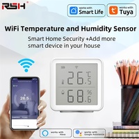 Tuya Smart WIFI Temperature and Humidity Sensor with LCD Screen Digital Display Wireless Thermometer Work with Alexa Google Home