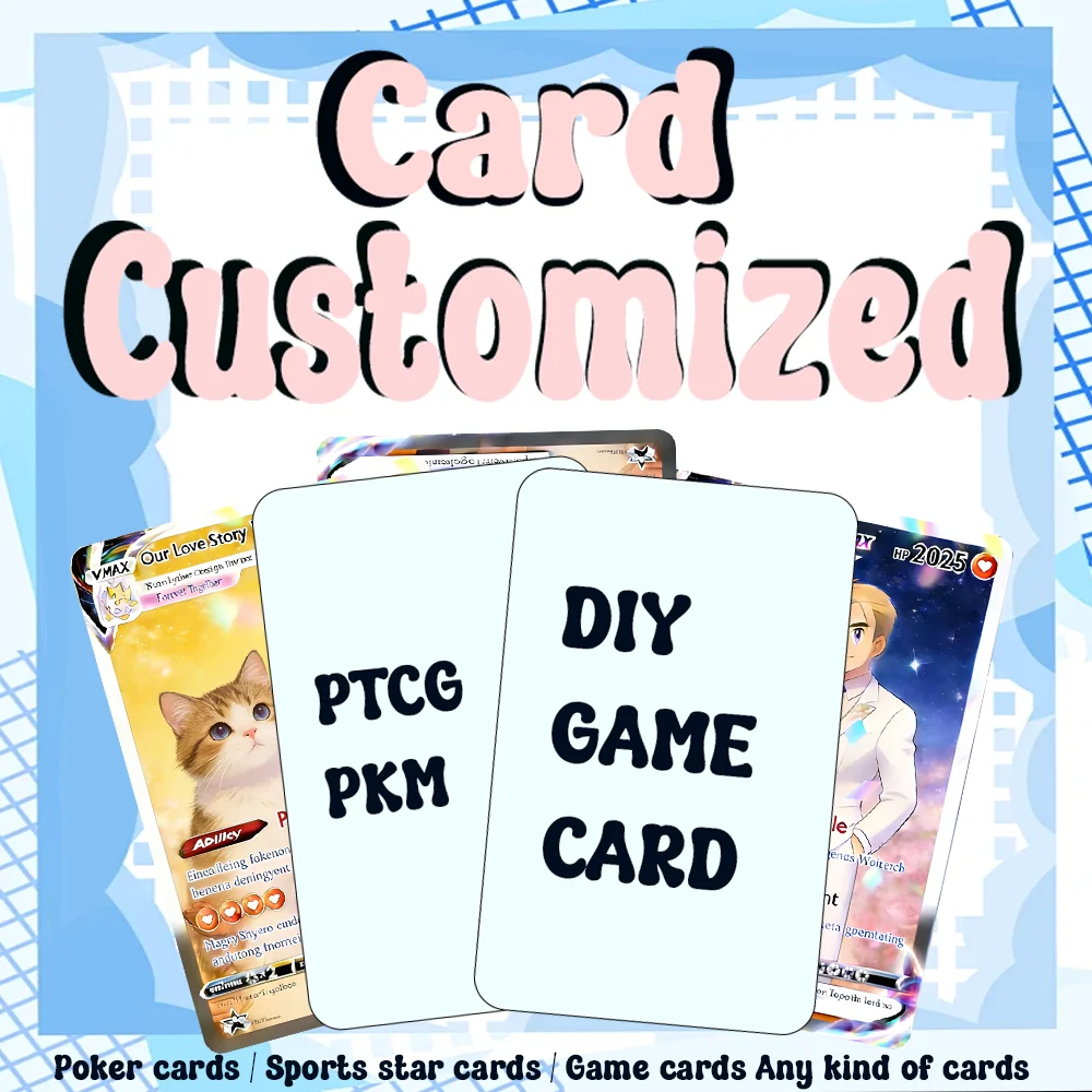Customized Card Holography/Regular DIY Personalized Cards Custom Board Games Cards/ Photos/Small Cards/Sports Cards Any Pictures