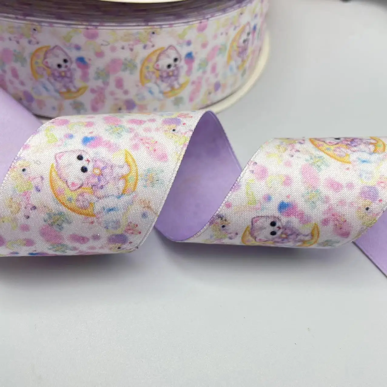 10 Yards 40mm double-sided cat ribbon DIY handmade material Headwear for hair bows clothing shoesaccessories 23112301