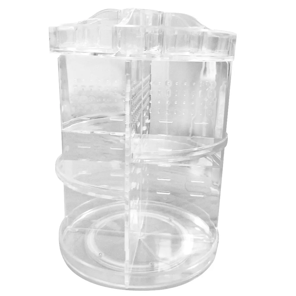 -Degree Rotating Makeup Organizer 3-Layer Storage Drawer for Earrings Cosmetics Rotating Makeup Organizer