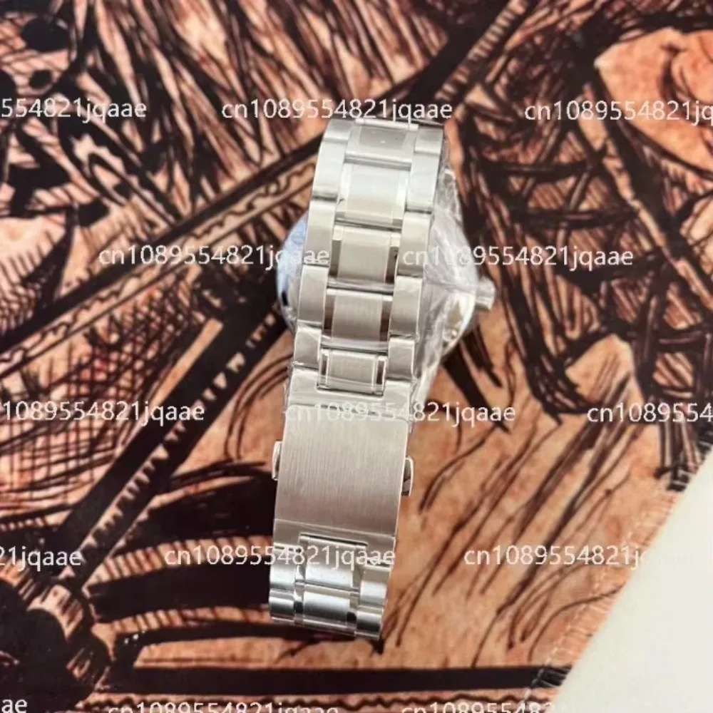 New Customized GS GMT Cream Nh34 Movement Splint Five-Side Grinding Needle Bubble Splint Watch Printed 3D Calendar