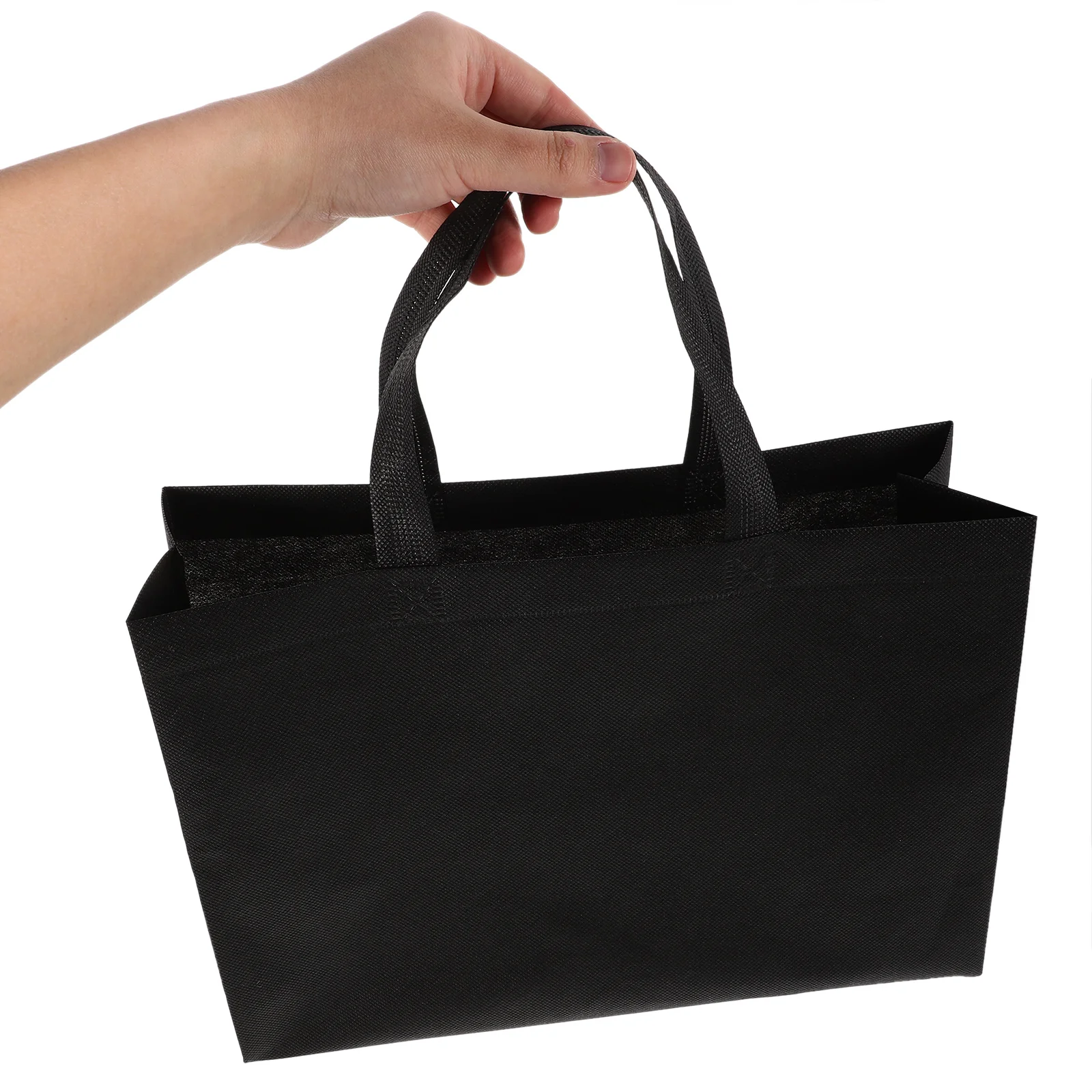 

20 Pcs Non Woven Tote Bags Reusable Shopping Grocery Blank Storage Eco Friendly Sturdy Lightweight Fabric for Daily