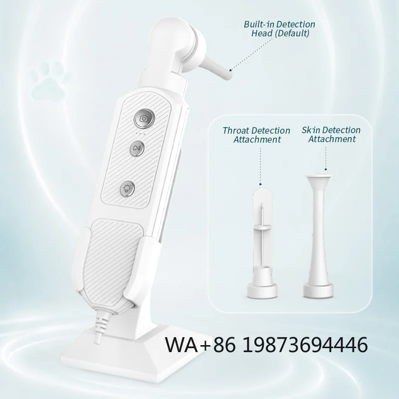 Portable ENTendoscopic examination tool for daily ear canal inspection and cleaning of cats and dogs