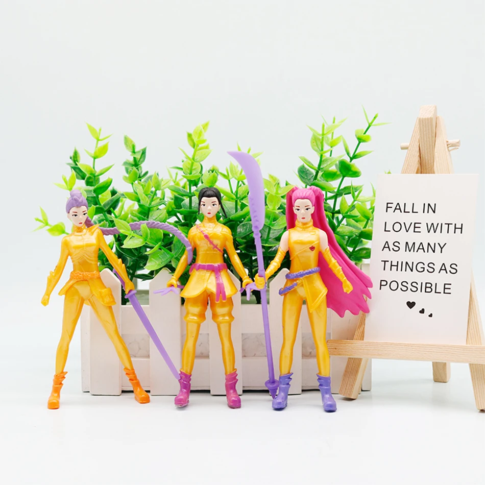 5/8 szt./Zestaw Figurki Anime Kpop Demon Hunters Derpys Tiger Rumi Mira Zoey Sussy Zabawka Figurka Lalka Dla Dzieci Fanów Prezent Ozdoba