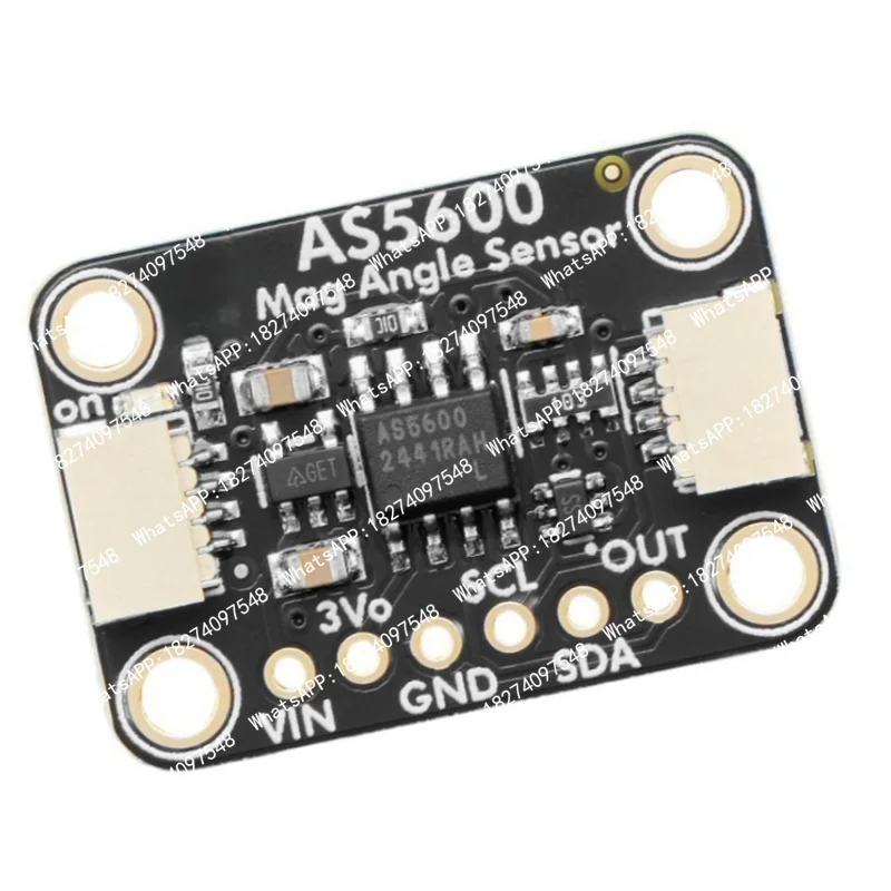 AS5600 12-bit high precision Magnetic Angle Sensor module - Compatible STEMMA QT connector