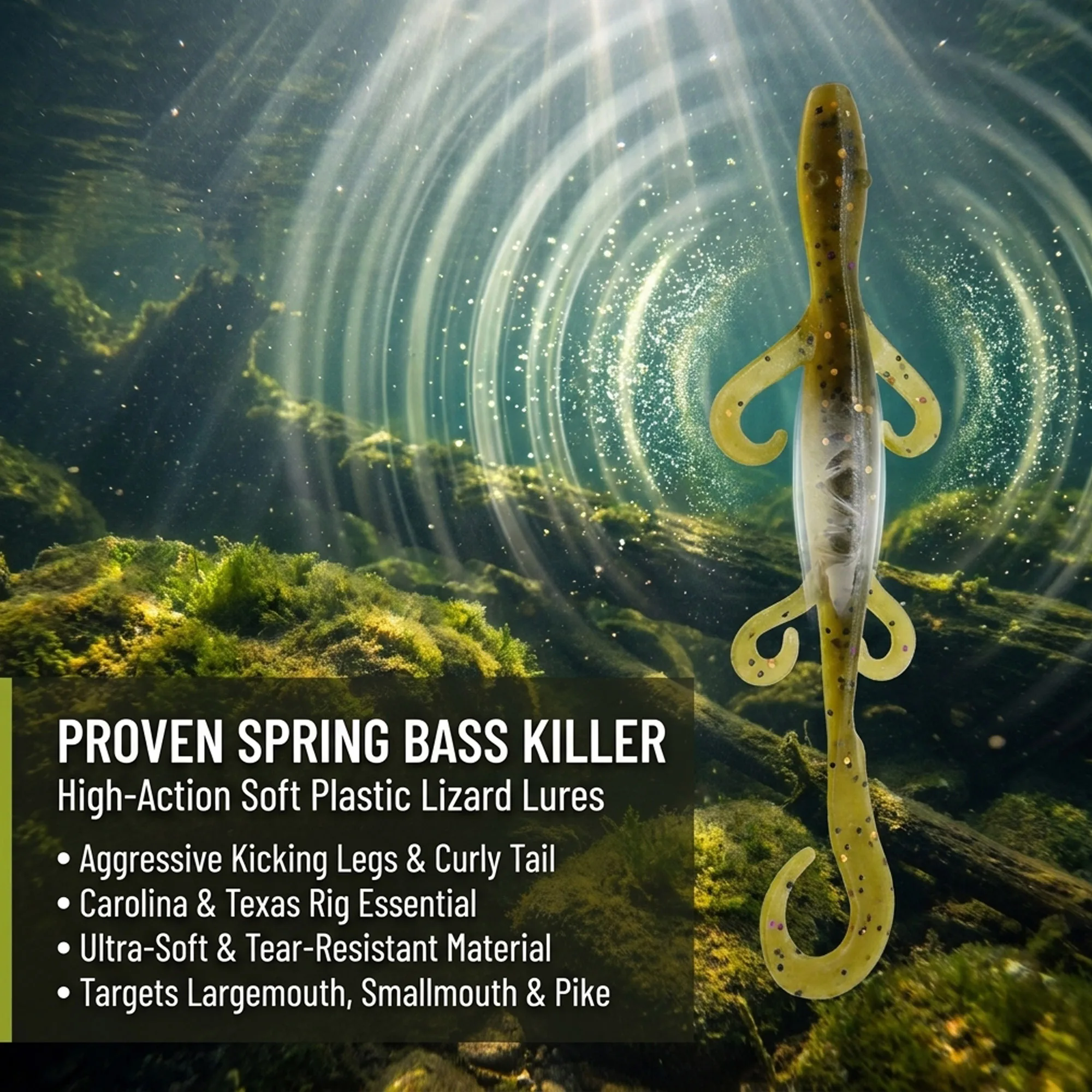 ESFISHING フィッシング ルアー ワイルド リザード - Fishing Lure Swimbait のレビューと価格