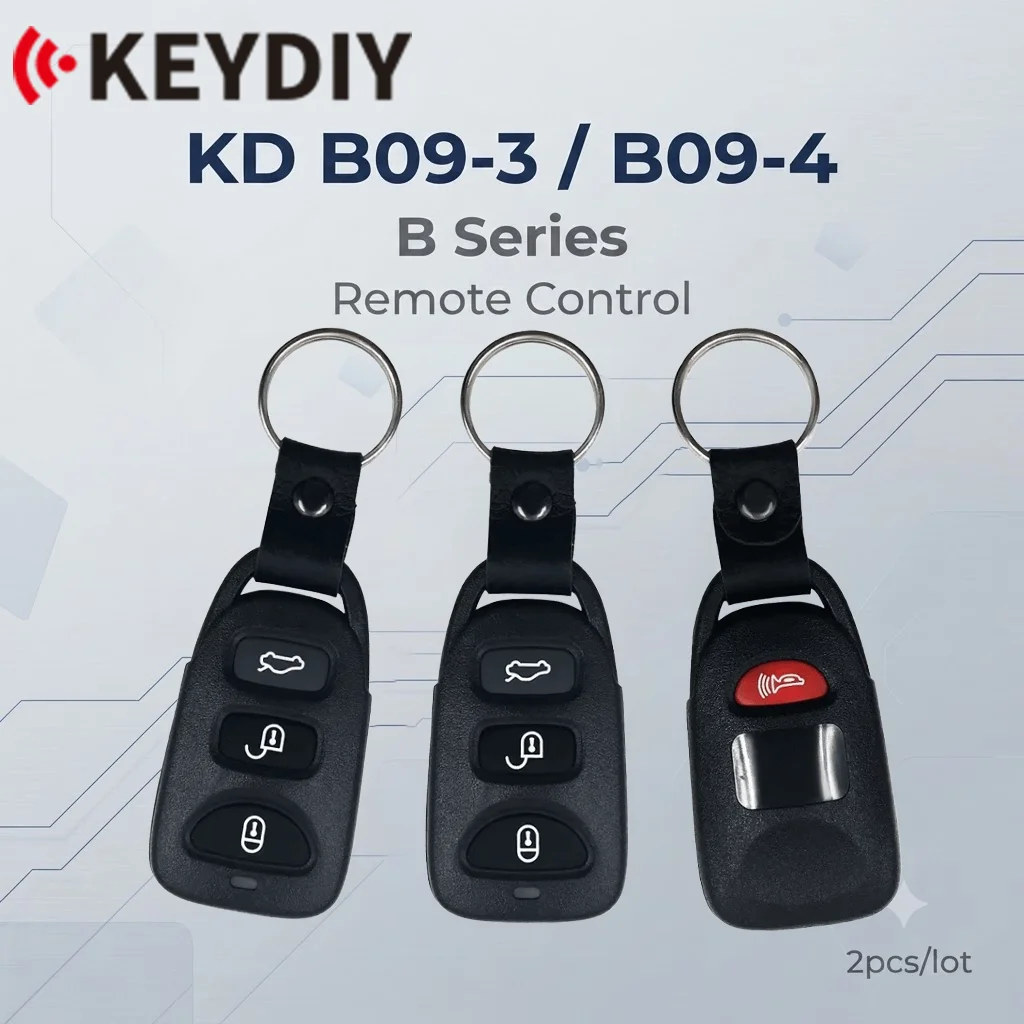 2PC/Lot KEYDIY KD B09-3 B09-4 B Series Remote Control For Hyundai/KIA KD900/KD-X2 Key Programmer KD MINI Keys Generator