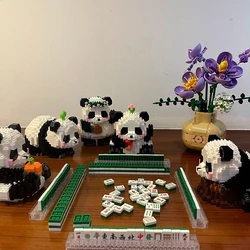 I più nuovi Kawaii Panda Life Micro Building Blocks modello animale carino Nano Mini mattoni figura giocattoli per bambini regali di babbo natale di compleanno