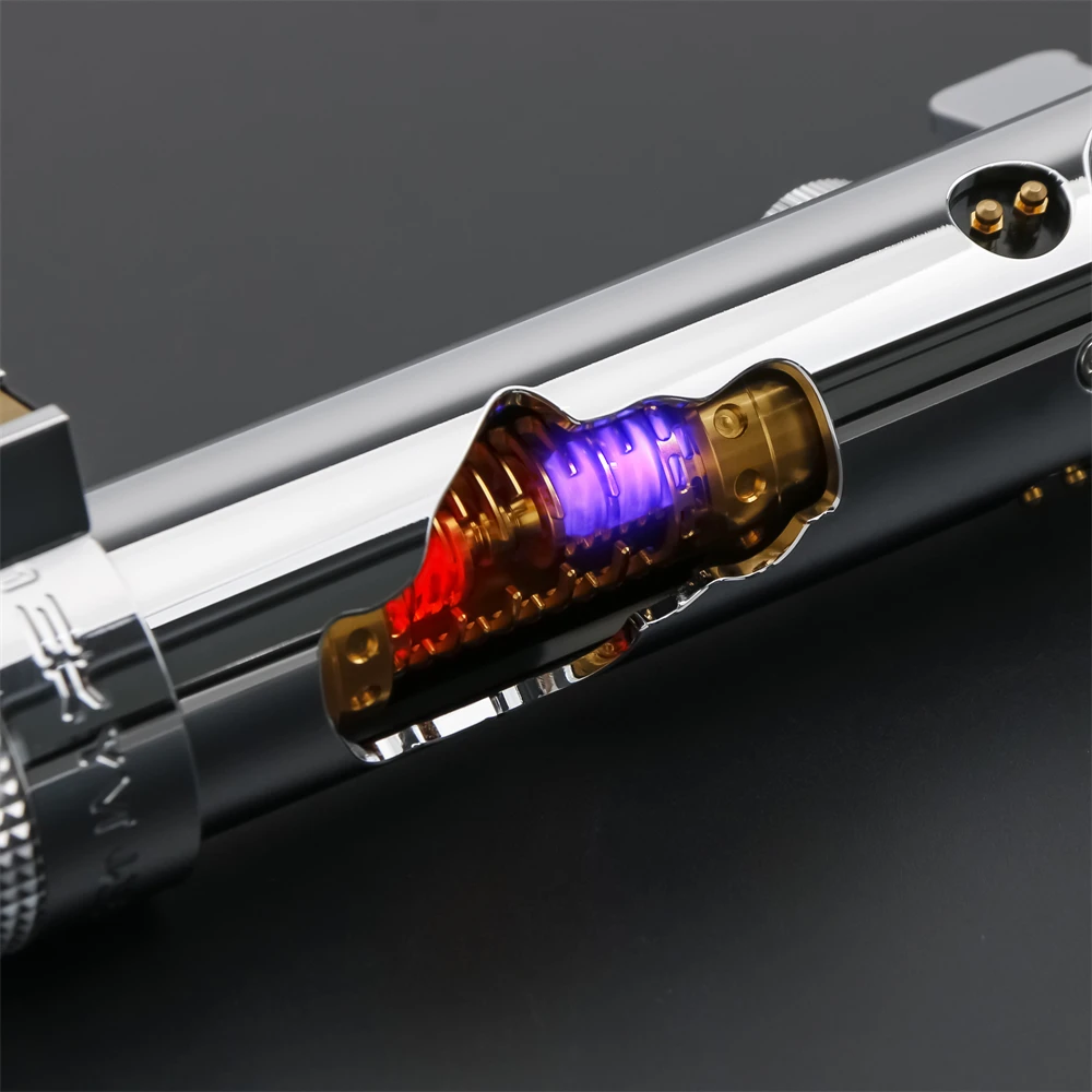 TXQSABER pedang Laser kristal Anakin Skywalker, Gesture pengapian Bluetooth Proffie Neo Pixel Ligthsaber, mainan bercahaya