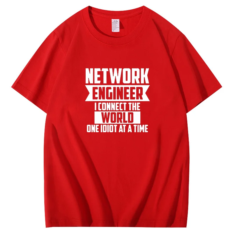 Network Engineer Connect The World Novelty graphic t shirts Oversized Funny T Shirt Harajuku Vintage Summer Men's clothing