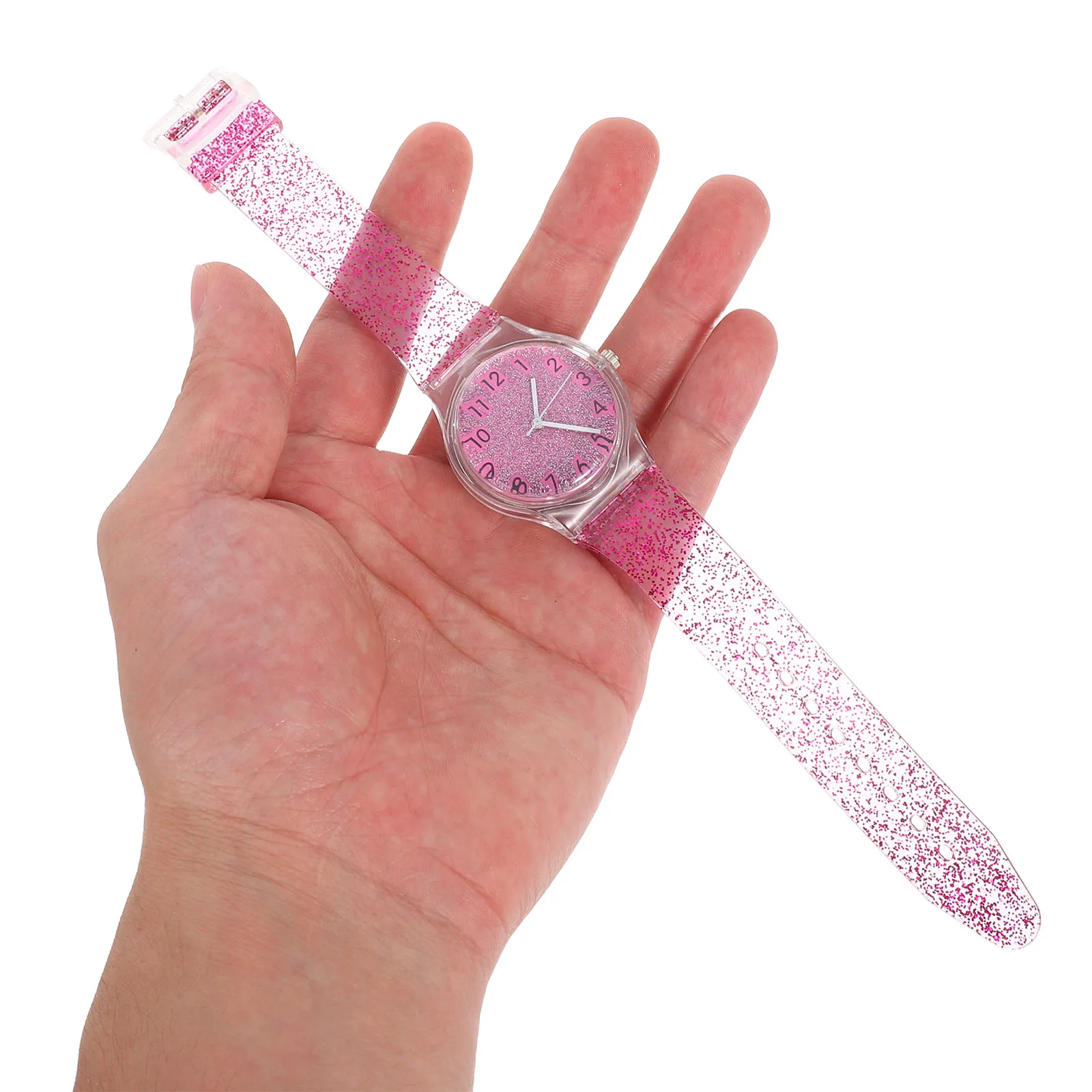 

Watch Colorful Flashy Design Accurate Quartz Movement Soft Adjustable Strap for Little Holiday Party Gift