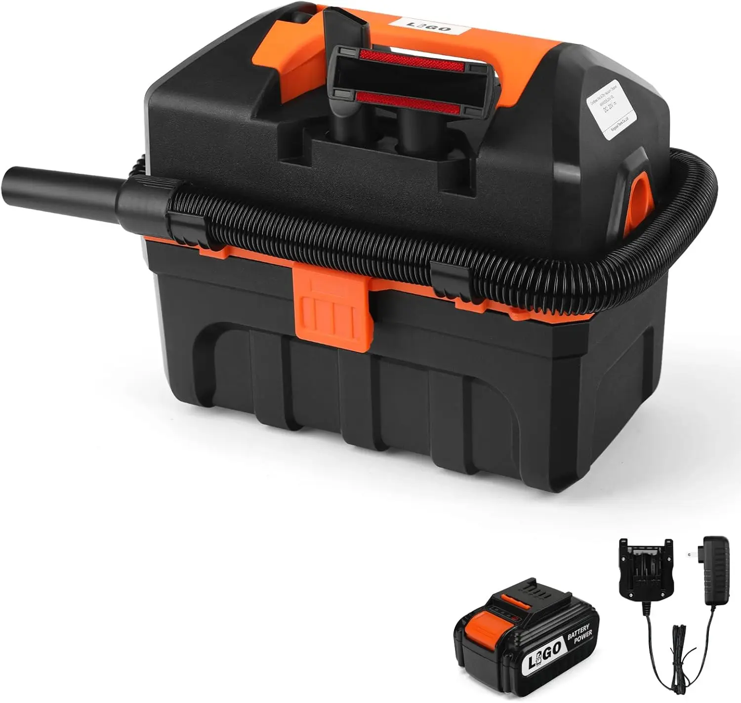 20V Cordless Wet Dry Vacuum, 2.64 Gal Handheld with Blower, 4.0Ah Battery, HEPA Filter for Home Workshop Pet Cleaning