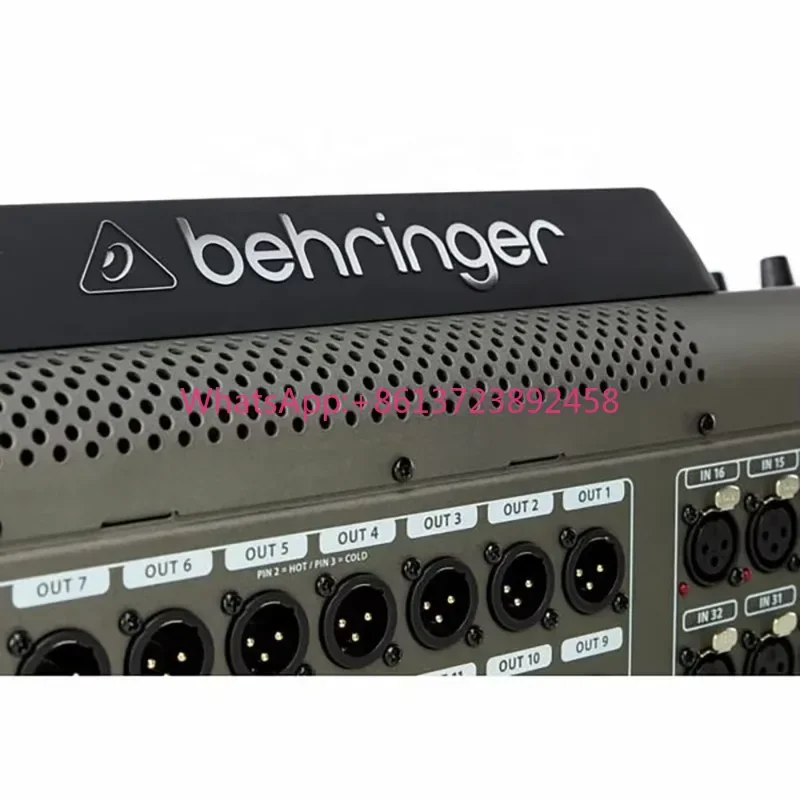 Consola Digital Behringer X32, 32 Canales de Entrada, 25 Faders Motorizados, Sistema de Altavoces Line Array, Mezclador Digital para Escenario