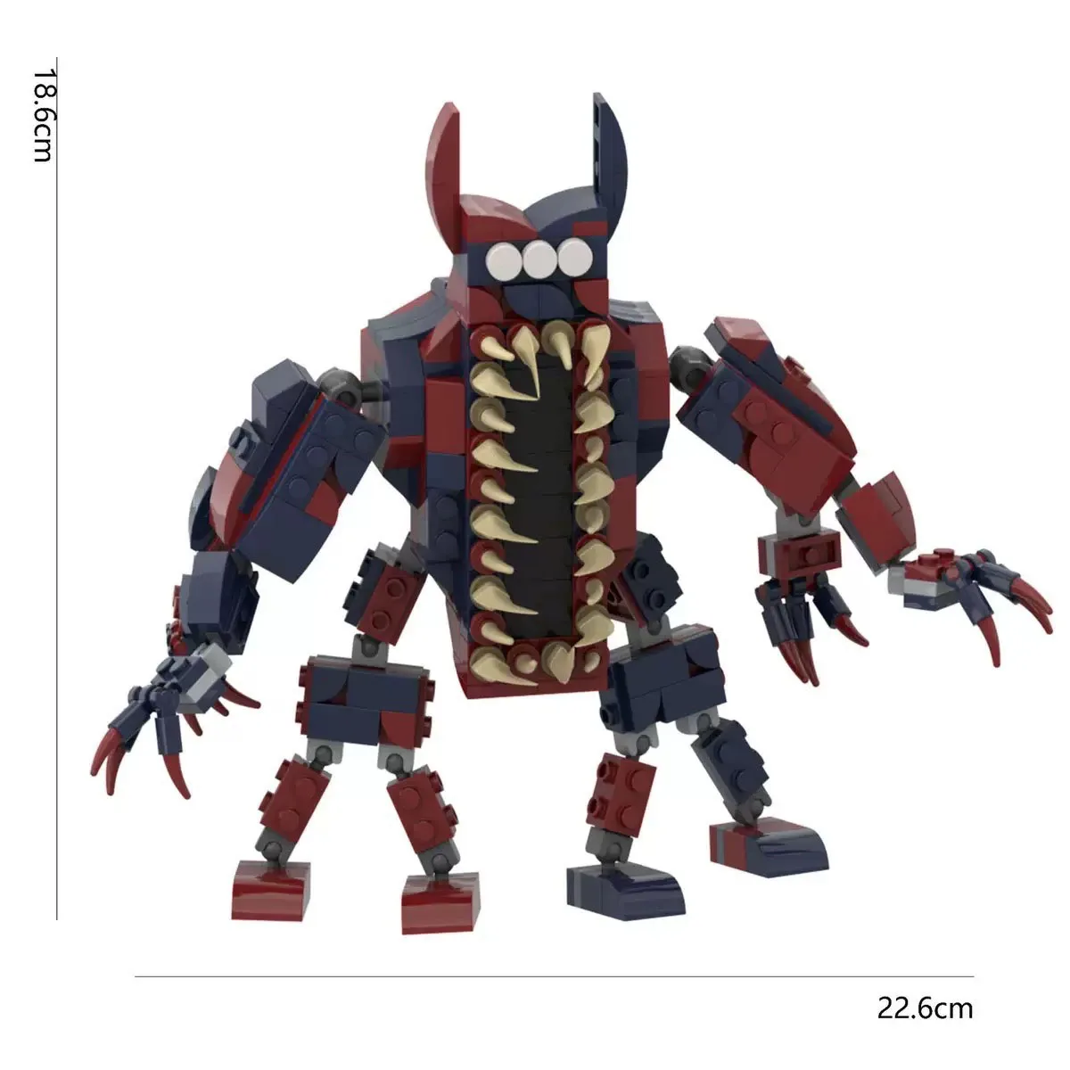 Garten Of Banban 8 الفصل الجديد مزيج أحمر أخضر لعبة مكعبات بناء الوحش، نموذج دمية الوحش ألعاب عيد الميلاد هدايا عيد الميلاد #5