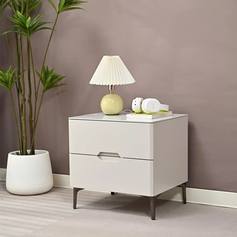 

Bedside table Modern light luxury bedroom Household bedside table Storage Practical storage