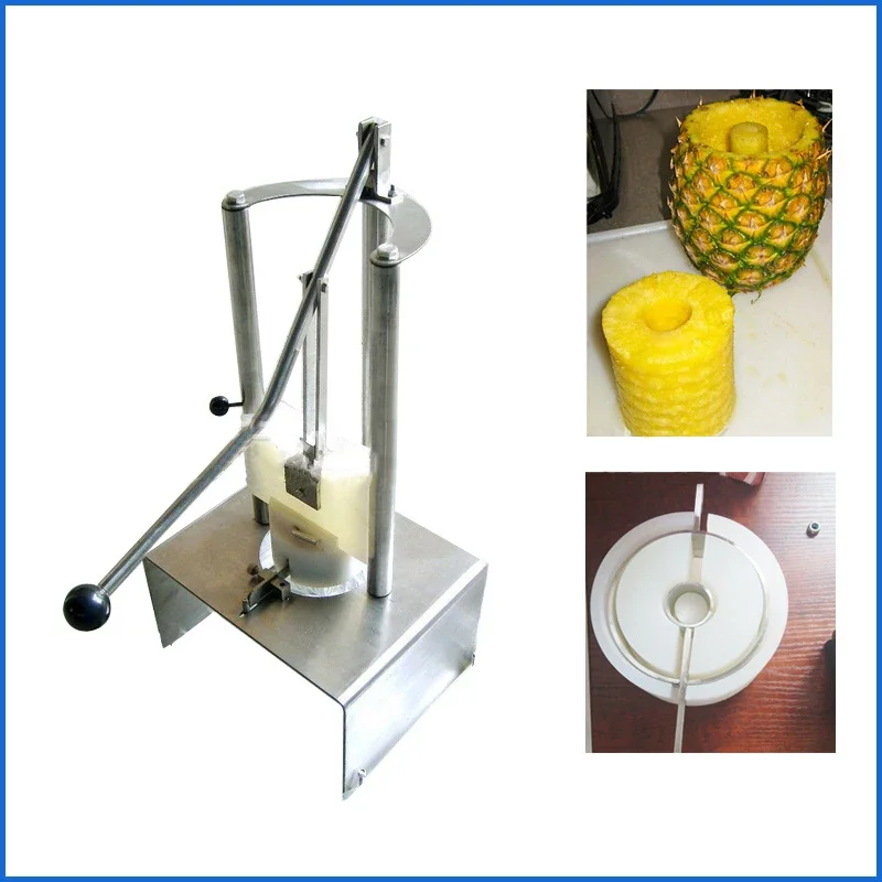 Manual stainless steel pineapple peeling and coring machine HXP-1 Fruit peeling and coring machine 304 stainless steel