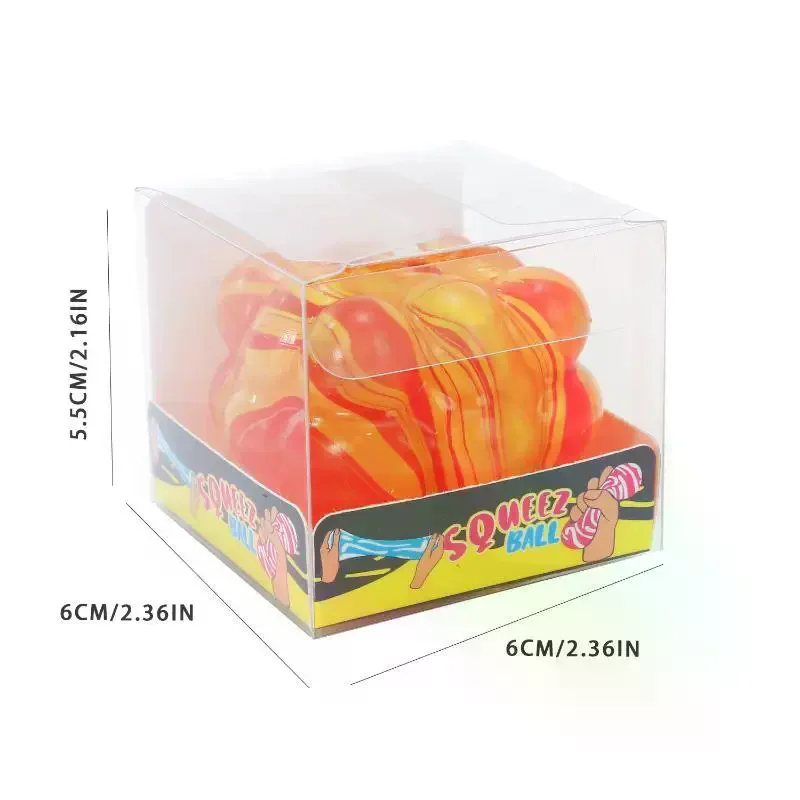Marbled Swirl Sensory Squeeze Stress Ball Fidget Toy Anxiety Relief Gift Handheld Cube Decompression Toy