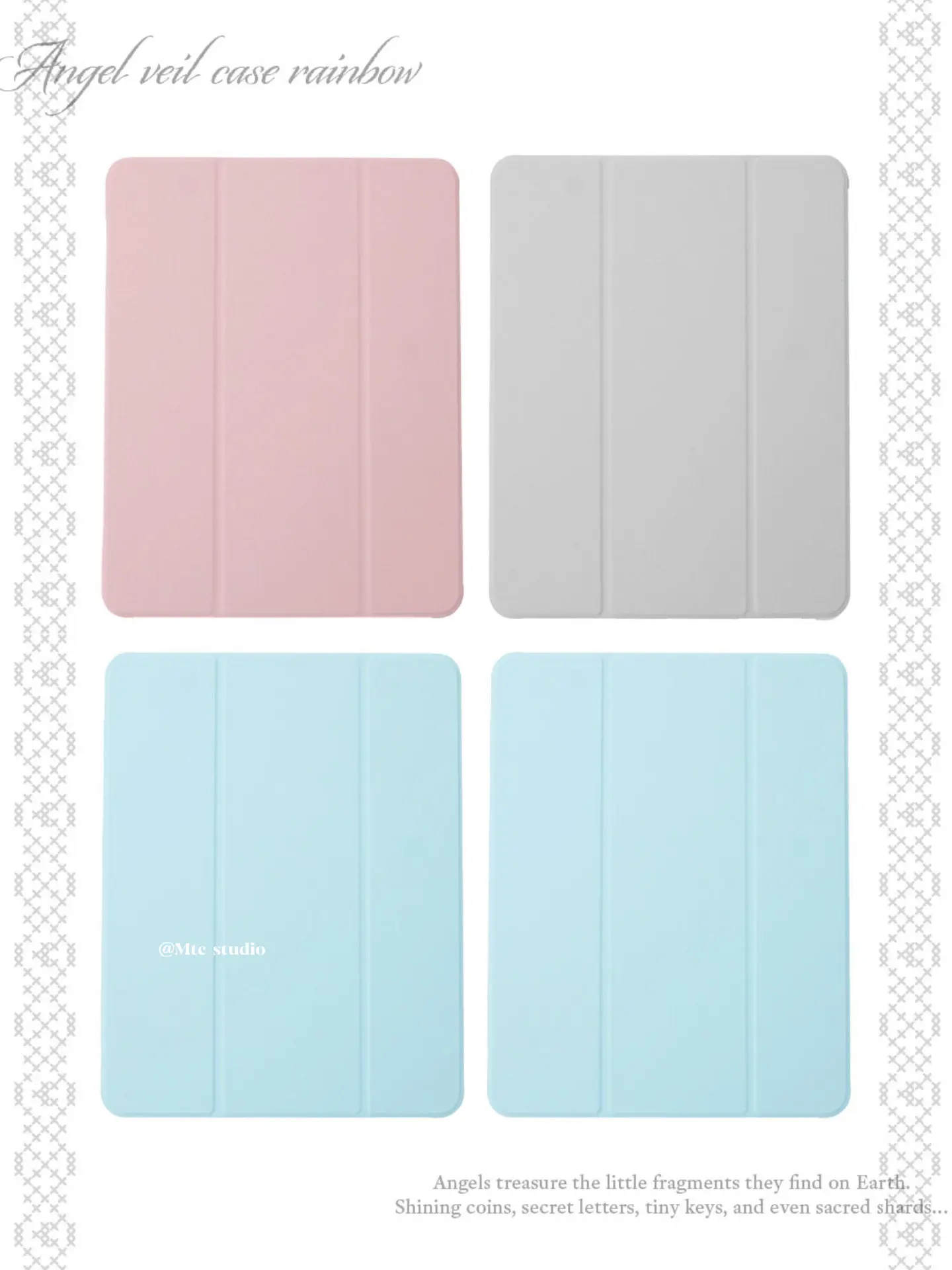 Korea ins Colorful Lace Sexy Tablet Case For iPad Pro 11 13 M2 M4 M3 10.2 5/6th 7/8/9/10/11th Mini 6 7 Air 3 4 5 6 Stand Cover