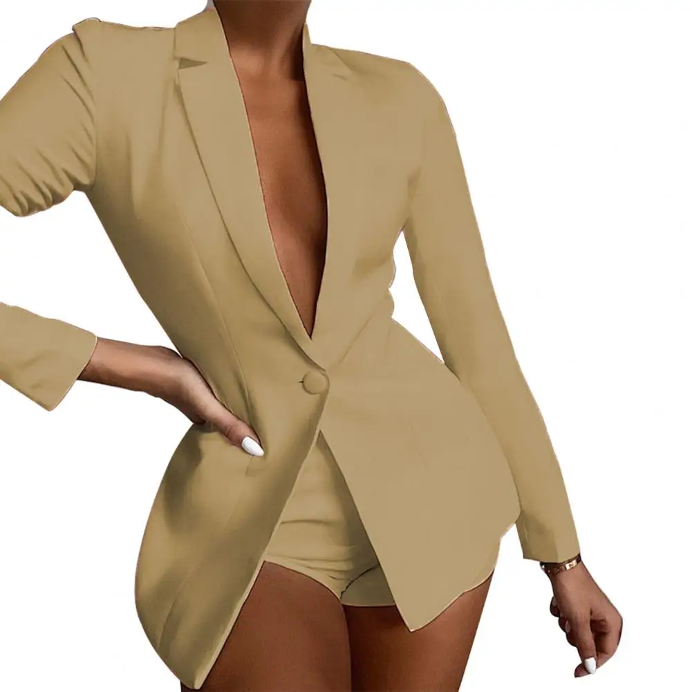 Office Blazer Autumn Straight Lapel Suits Jacket Women's sumer clothes