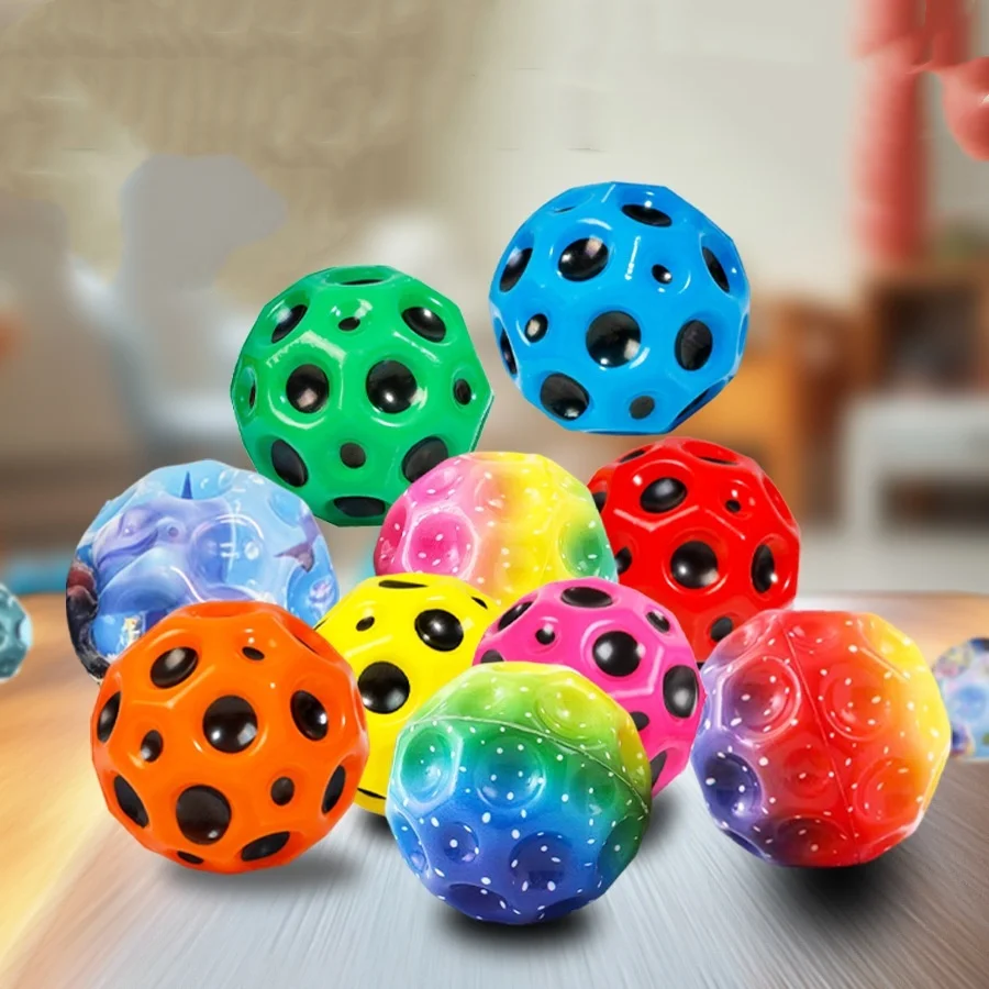 2개입 홀 볼 소프트 안티 그래비티 고무 장난감 - 극강의 탄성 볼 야외 게임 스포츠 안티 스트레스 바운스 볼