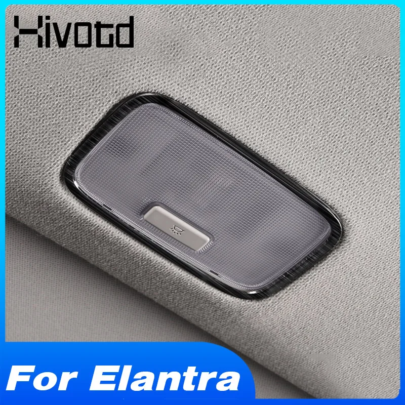 Voor Hyundai Elantra 2022-2021 Auto Achter Leeslampjes Cover Trim Zonnedak Handvat Frame Interieur Decoratie Auto Accessoires Onderdelen