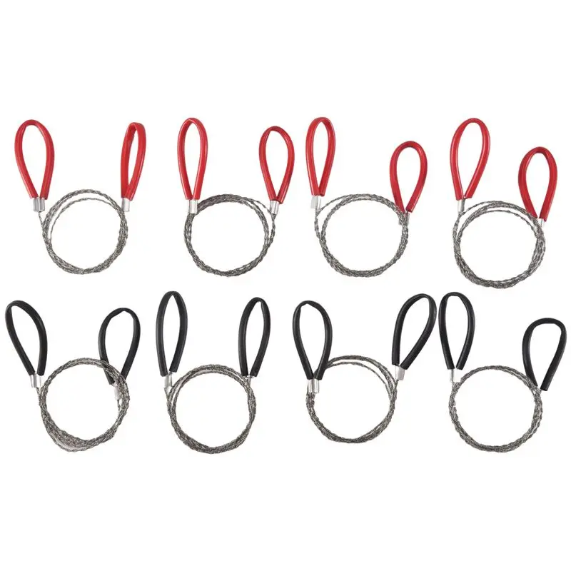 ABGG-8Pcs Stainless Steel Wire Saw Hand Pocket String PVC Pipe Cutting Tool For Camping