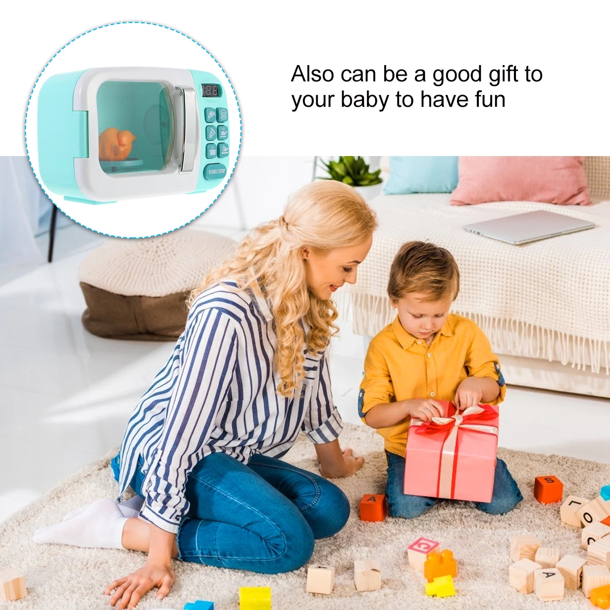 

Playing Kitchenware Creative Toy Educational Simulated Home Appliance Microwave Oven Interactive