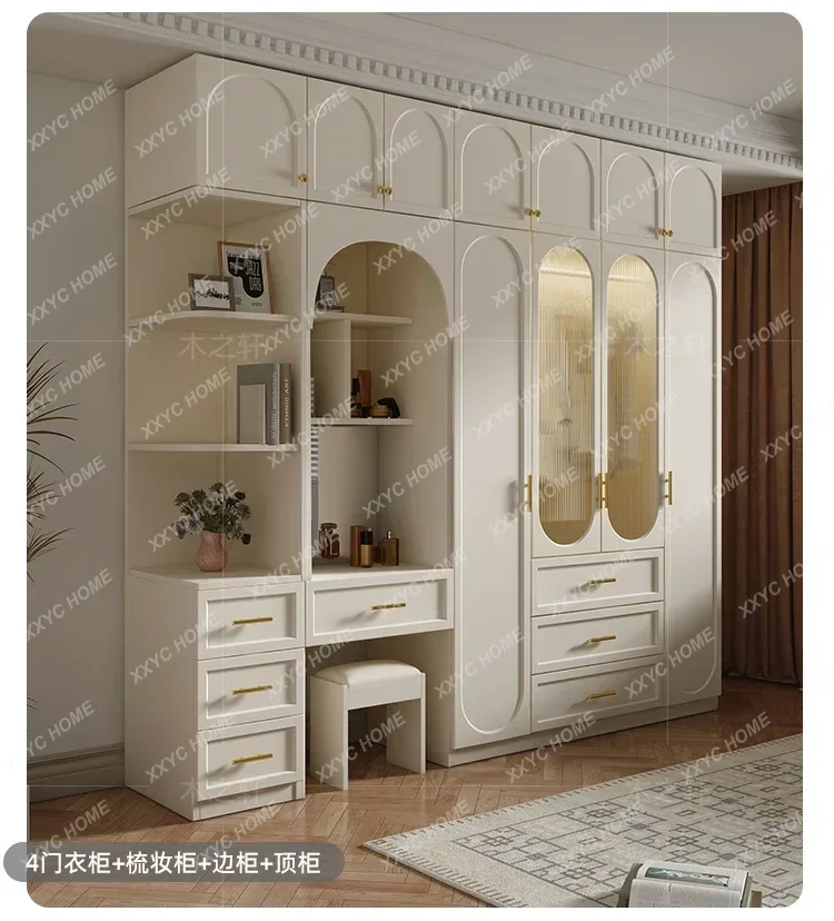 XXNew  Storage Wardrobe Luxury Large Modern Cabinet Open Closets Wardrobes Cabinet Shelves Rangement Chambre Bedroom Furnitu