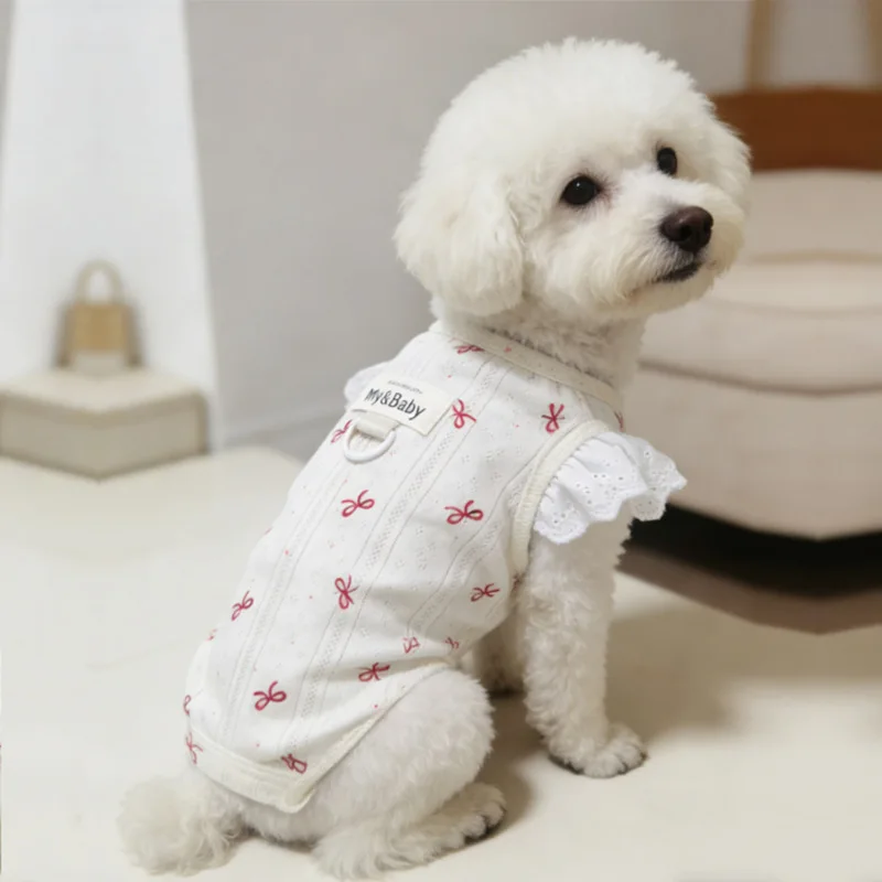 Pet Clothes Spring and Summer New Vest Dog Small Dog Home Clothes Belly Coat
