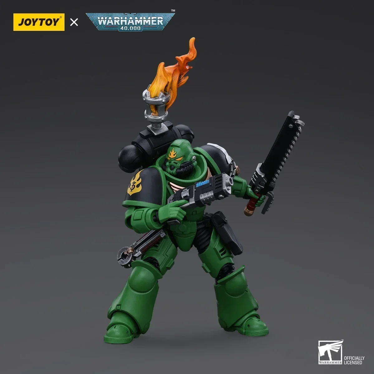 JOYTOY Warhammer 40K Action Figure Salamanders Intercessors Sergeant Tsek'gan Brother Haecule Figurine Collectible Decor Model