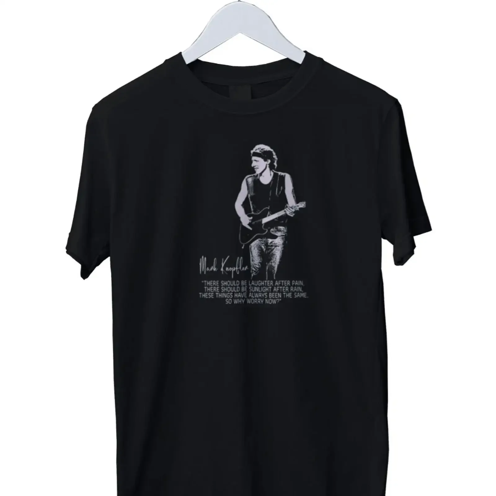 Dire Straits Mark Knopfler Musik Grafik Herren T Shirt S M L XL 2 3 4 vintage Washed Slightly homme Stretched Breathable