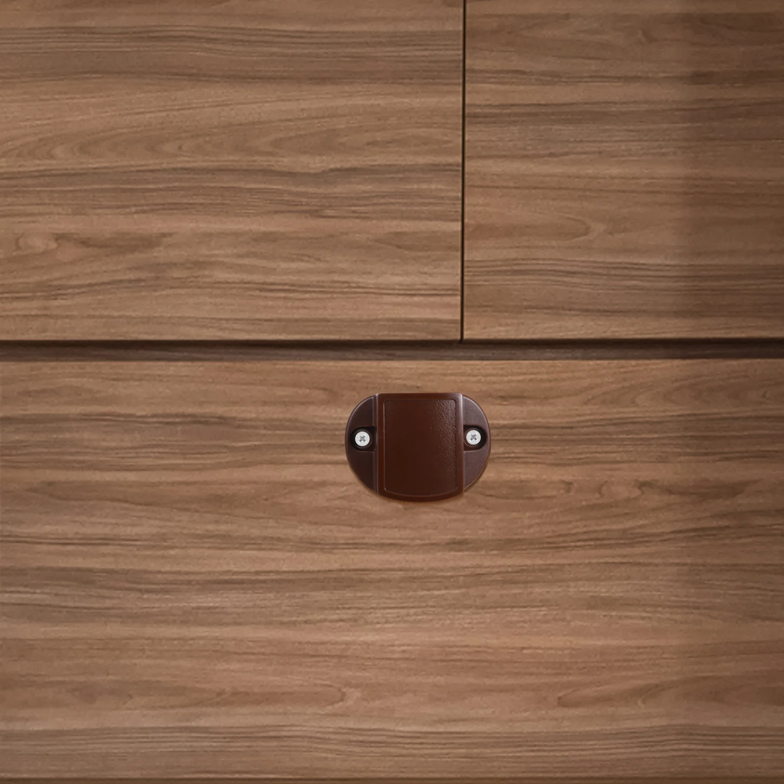 

Handle Button Lock Cabinet Push Locks Brown Latch Hardware Opening for Cabinets