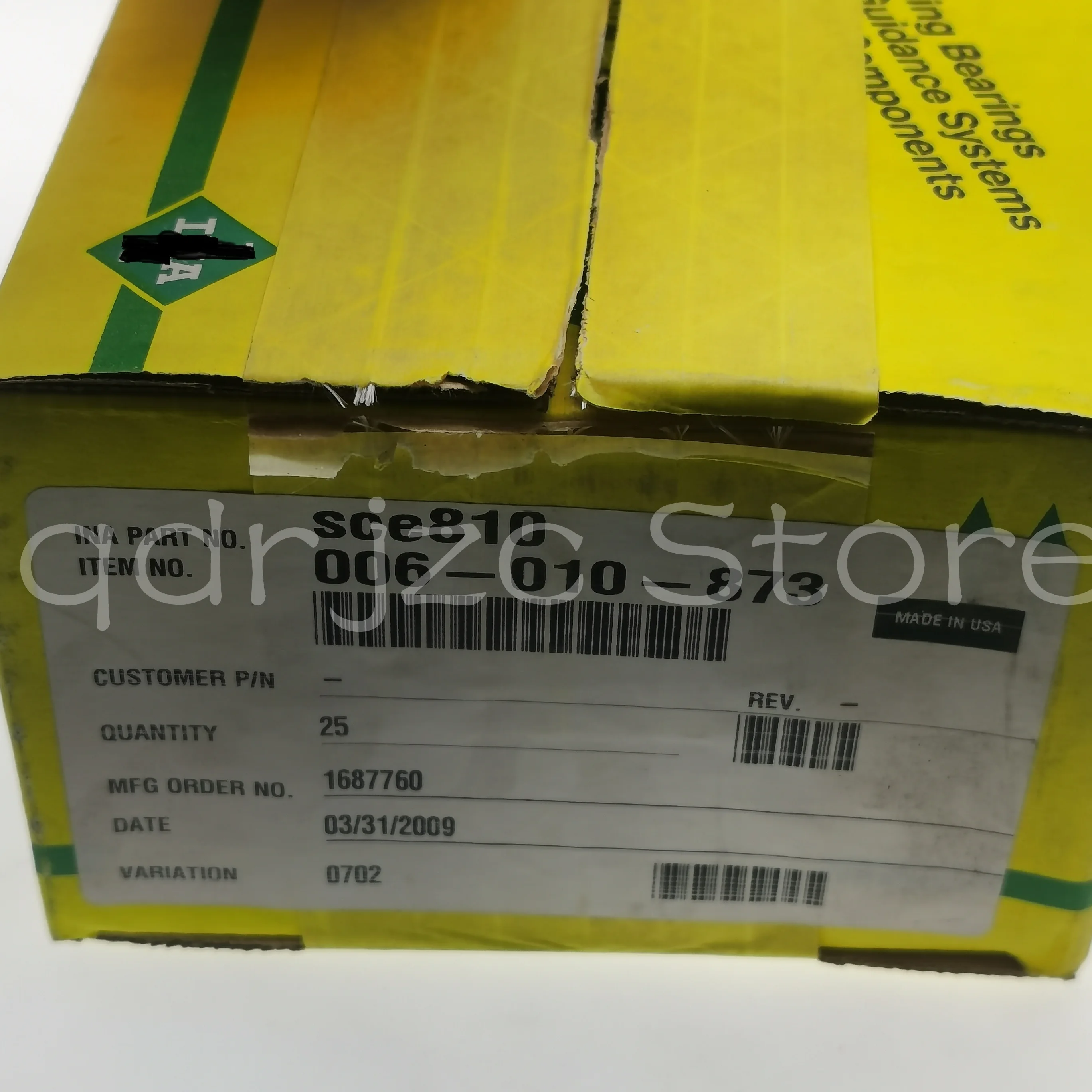 

(1 шт.) Игольчатый роликоподшипник Imperial SCE810 = BA810Z BA810ZOH J-810 15,875X20,638X12,7 мм