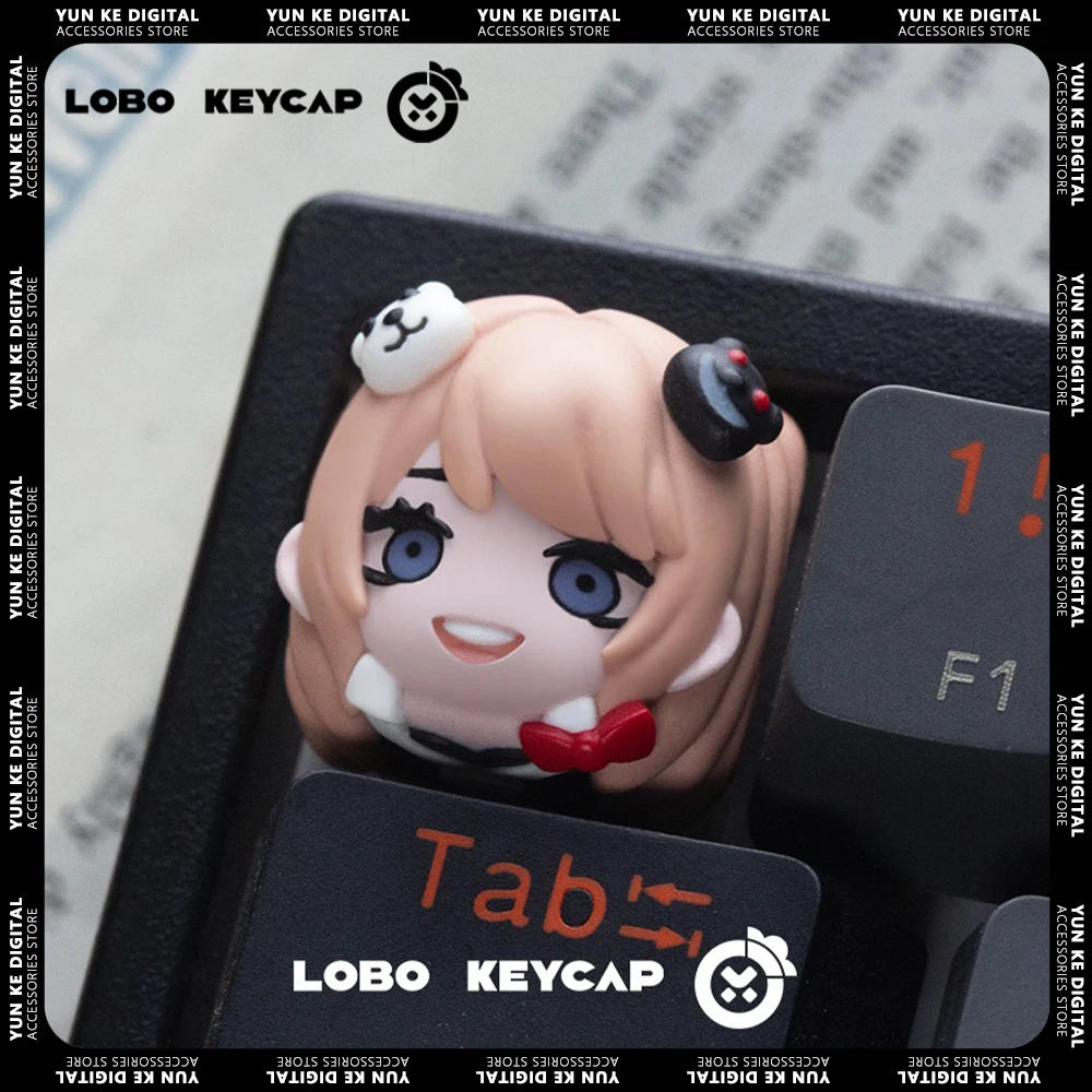 LOBO Danganronpa Keycaps Hand-made Resin Keycap Mechanical Keyboard Keycaps Cute Customized Gaming Accessories Gifts