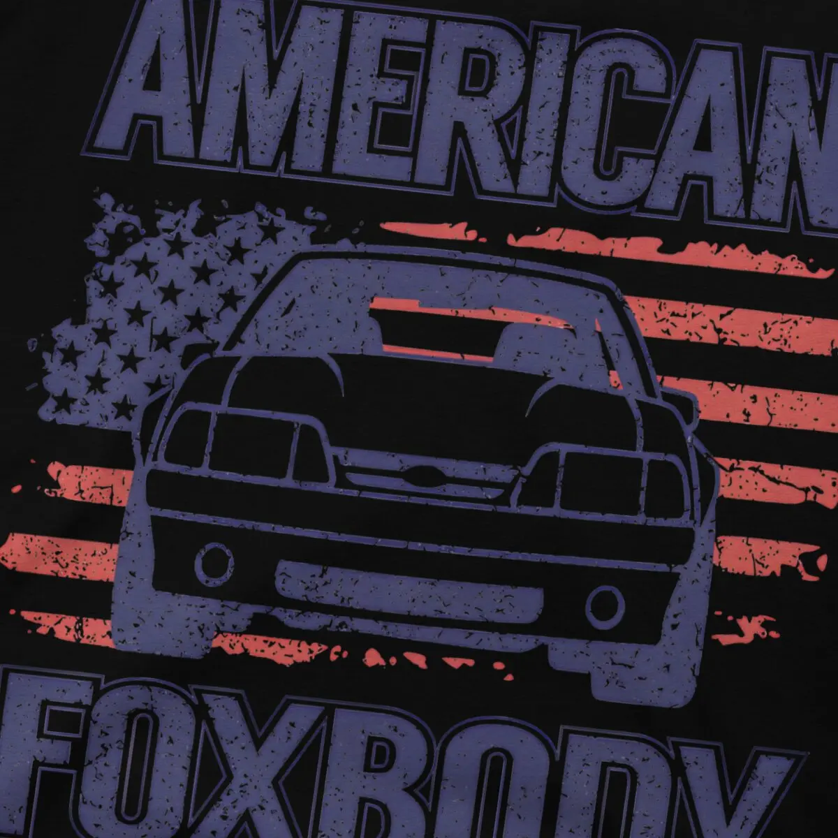 5.0 Mustang USA Men's T Shirt American Foxbody Novelty Tee Shirt Short Sleeve Round Collar T-Shirt Pure Cotton Original Tops