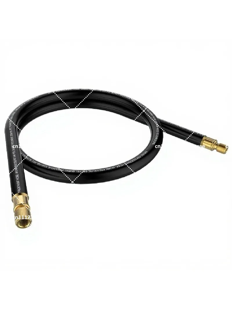 HVAC High Flow Refrigerant Hose, 20 Micron Vacuum Rated Valve Core Removal Tool, Heavy Duty HVACR Service Kit
