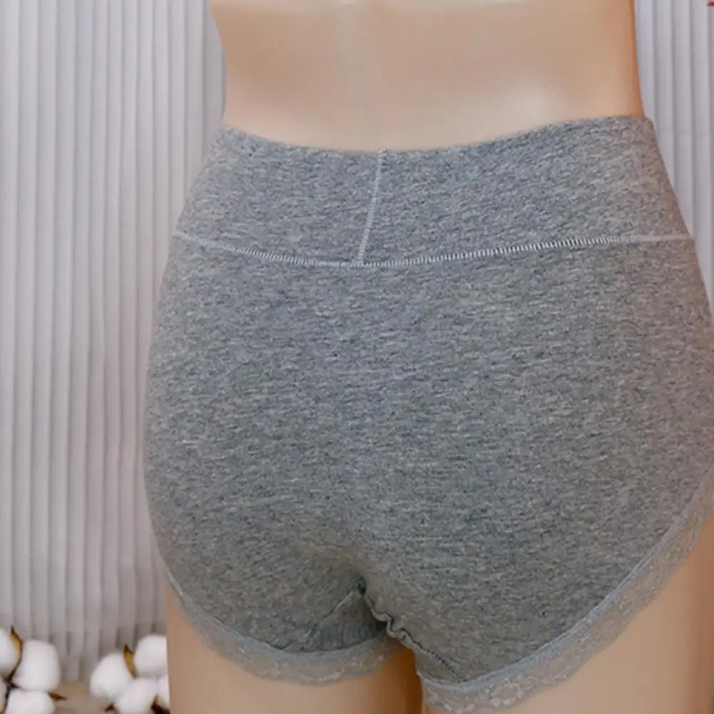 Intimo da donna a vita alta con finiture in pizzo Mutandine taglie forti per il controllo della pancia Copertura dei glutei in cotone per attività sportive confortevoli Lady