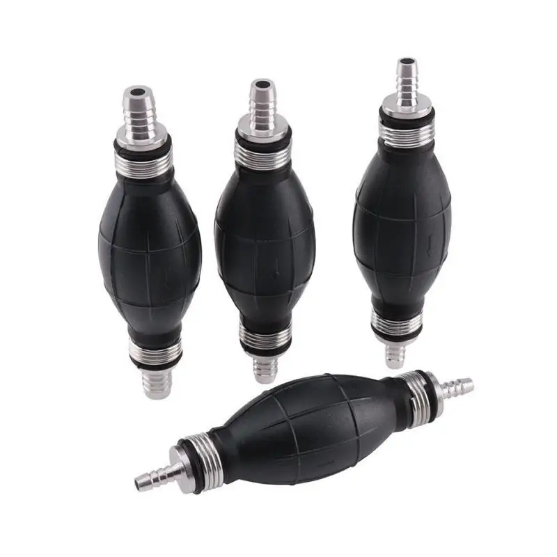 6mm/8mm/10mm/12mm Hand Fuel Pump Line Rubber Aluminum Hand Primer Bulb diesel oil transfer petrol for Car Boat Marine Outboard