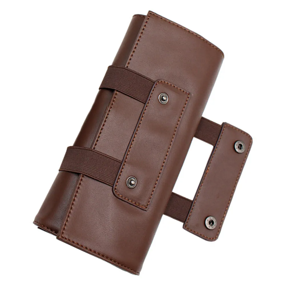 Профессиональная сумка для ножниц из ПУ для парикмахеров, барберов, стилистов: компактный минималистичный дизайн, вмещает ножницы, расчески, заколки