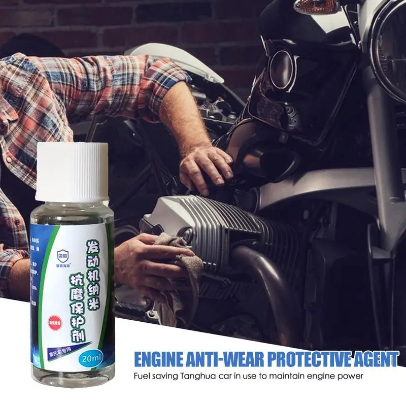 Engine Anti-Wear Agent 20ml Anti-Friction Protector Highly Effective Engine Restorer & Lubricant Engine Protection Oil